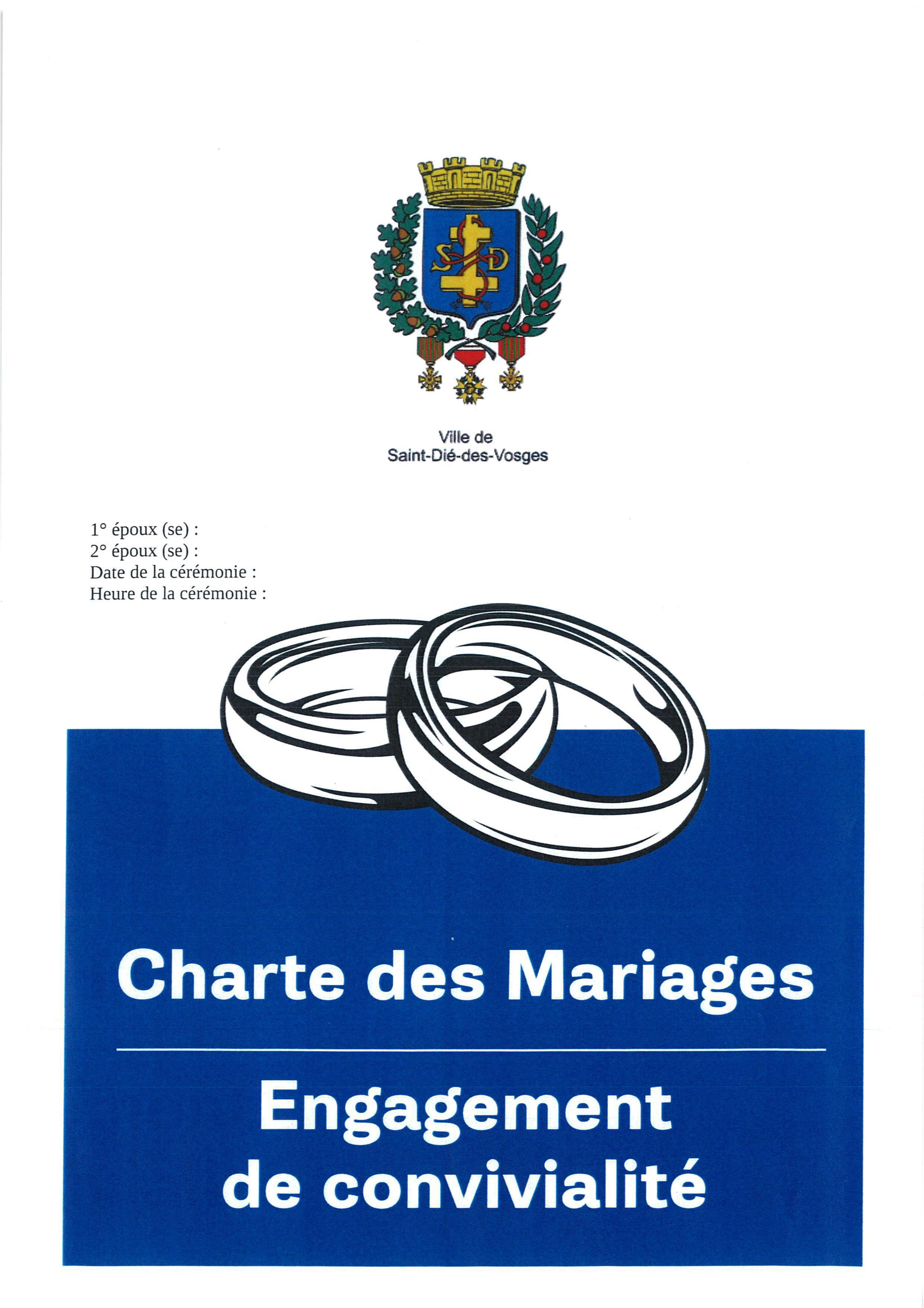 Charte des mariages Engagement de convivialite 2022