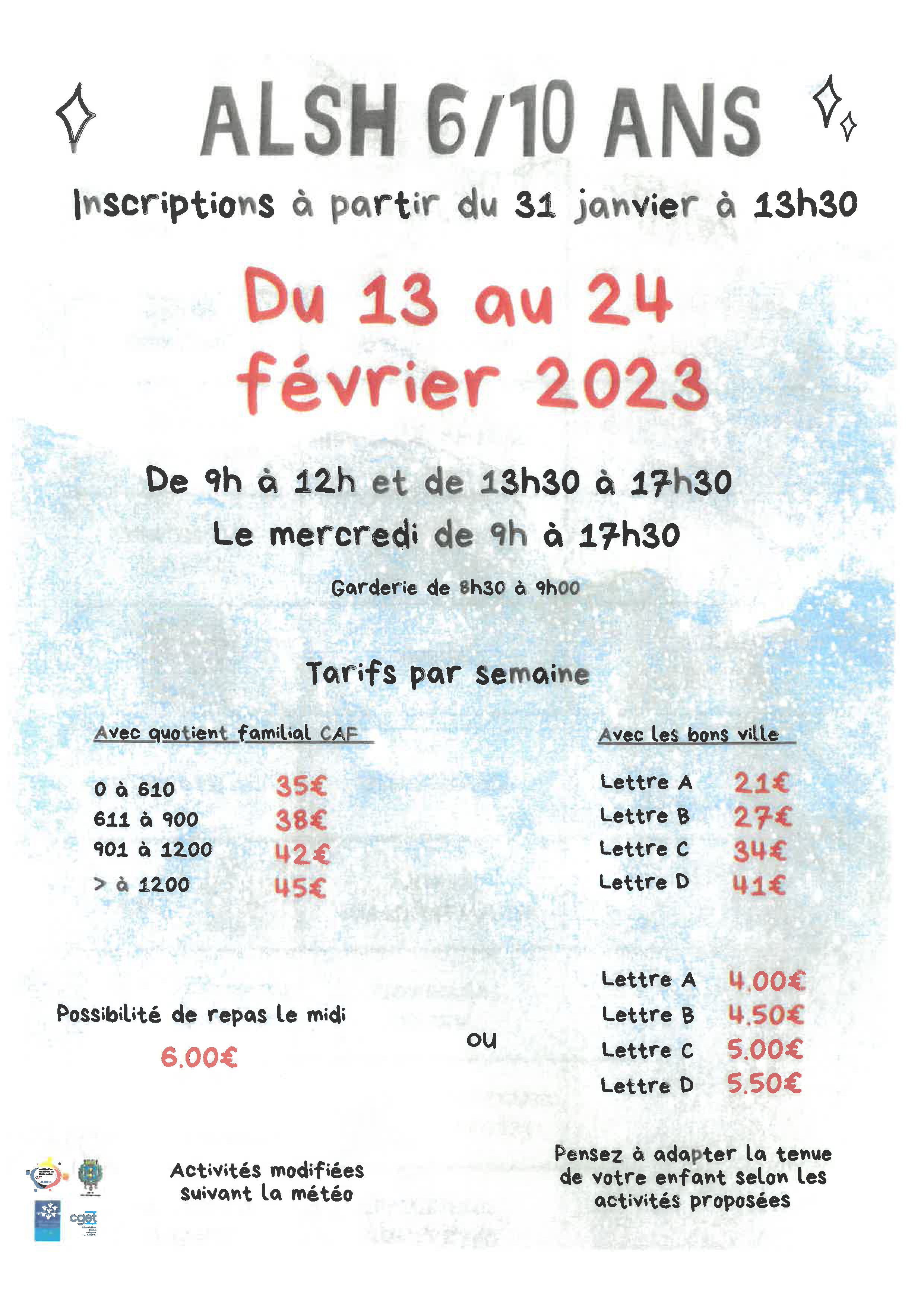 centre social Lucie Aubrac programme 6 10 ans du 13 au 24 02 2023 1