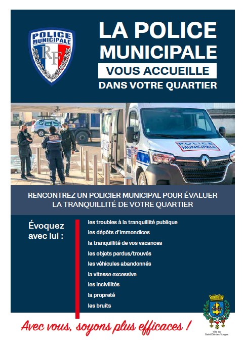 Flyer poste mobile police municipale 1er semestre 2023