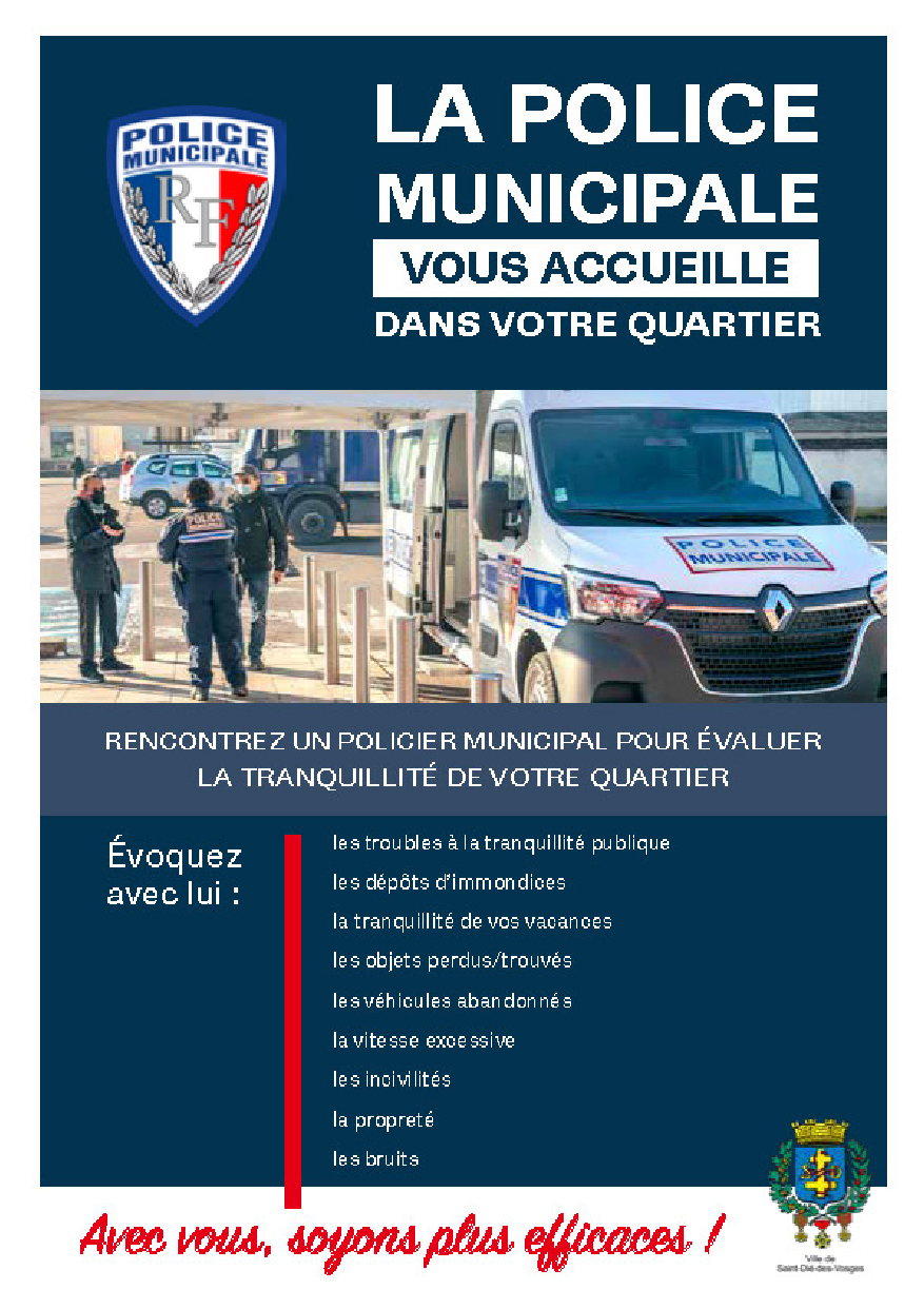 Flyer poste mobile police municipale 2eme semestre 2023